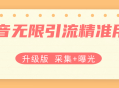 【升级版】抖音无限引流精准用户【采集+曝光】